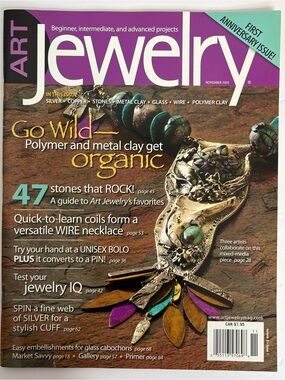 Art Jewelry Magazine - Go Wild Polymer & Metal Clay Issue November 2005